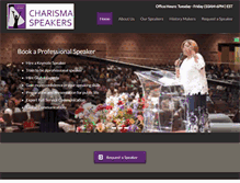 Tablet Screenshot of charismaspeakers.com